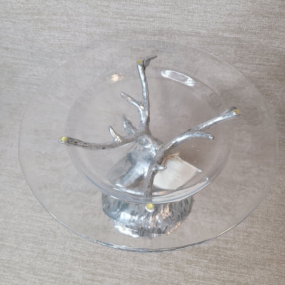 RARE Pottery Barn Stag Deer Head Platter Base Stand 12 1/2 x 9 1/2" NEW w Tags - Picture 3 of 12